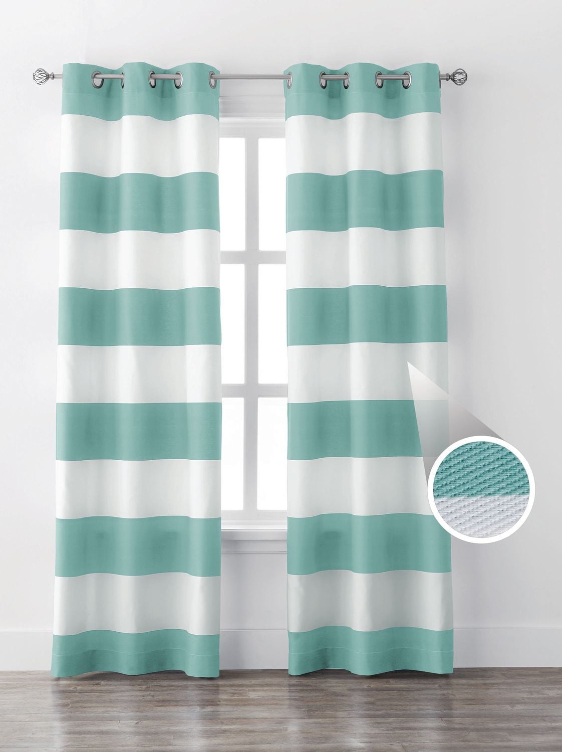 Mainstays Stripe Window Curtains