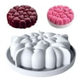 thumbnail image 3 of Pineapple Mold Cake 6-Inch Silicone Heart-Shaped Silicone Cake Large-Size Chocolate Cake Mould, 3 of 9