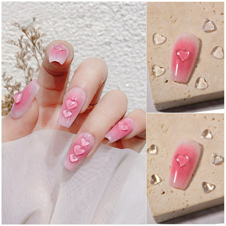 200PCS Pink Resin Nail Charms Multi-Shapes 3D Bowknots Kawaii Flower Heart  Bow Bear Nail Charms for Acrylic Nails Pink Clear Nail Decoration for DIY  Nail Manicure Crafts Supplies(Nail Decor-C)