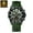 Black Green, variant on Luxury Man Wristwatch Sports Chronograph Silicone Strap Men Watches Waterproof Luminous Date Men's Quartz Watch Fashion