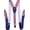 American Flag Patriotic Suspender, variant on PMU Patriotic Bow Tie Sequin Red, White and Blue Pre-Tied 4th of July Party Costume Accessory Pkg/1
