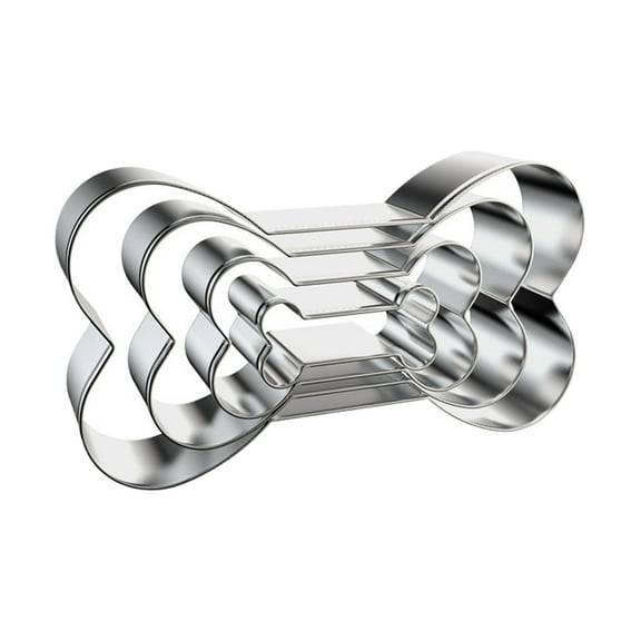 XKHHLH Dog Paw Print Cookie Cutters Set, Metal Dog Paw Shape Cookie Cutters, Dog Theme Party Cookie Cutter Dog Treats Cutters Molds for Homemade Treats Baking