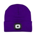 thumbnail image 2 of Viworld Unisex Kintted Hat with Led Light Autumn Winter Warm Beanie Cap Outdoor Flashlight Lamp for Camping Hiking Walking Fishing Running, 2 of 7