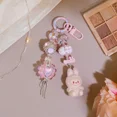 thumbnail image 5 of Llavero con forma de figura de acción de dibujos animados de LABUBU, periférico de anime kawaii, colgante para mochila, decoración para amigos, parejas, festivales, regalo, 5 of 5