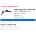 thumbnail image 2 of Ignition Lock Cylinder - Compatible with 1968 - 1974 Chevy P20 Van 1969 1970 1971 1972 1973, 2 of 2