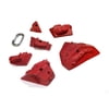 Nicros HQN Medium Lotta Balls Handholds - Red