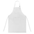 thumbnail image 1 of TOPTIE Colorful Cotton Canvas Kid's Aprons with Pocket, Artist Apron & Chef Apron (White, 23"L x 17"W), 1 of 7