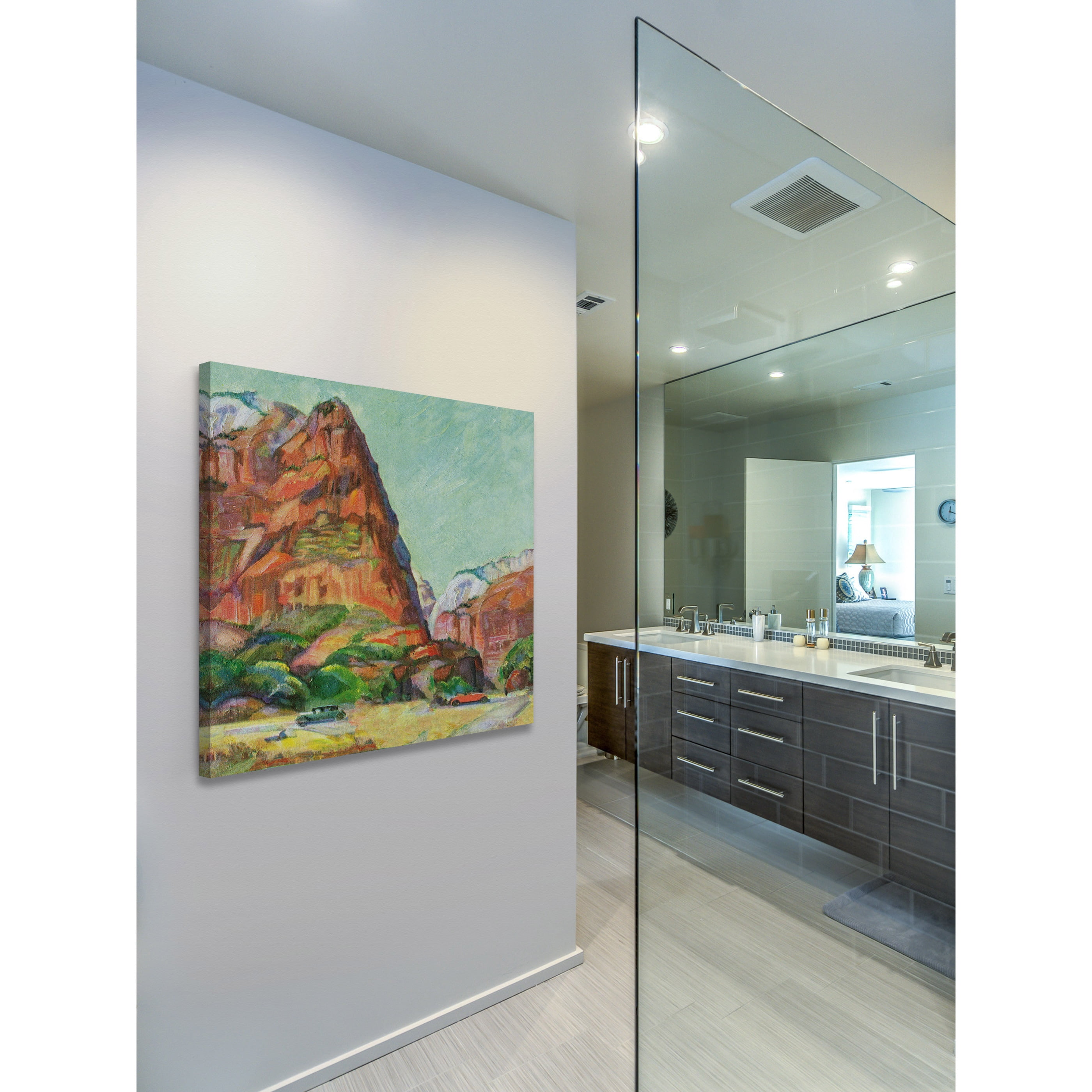 "Lady Mountain" Painting Print on Wrapped Canvas