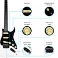 thumbnail image 4 of Paquete Guitarra Eléctrica Jethro Series By  Steelpro 023-SK Color Blanco Material del diapasón, 4 of 9