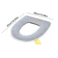 thumbnail image 2 of Padded Toilet Seat Cushion Portable Zipper Toilet Seat Covers Winter Household Plushs Toilet Seat Covers Thickened Toilet Seat Bathroom Supplies Seat Warmer Pressure &Pain Relief-for Elderly,Seniors, 2 of 6