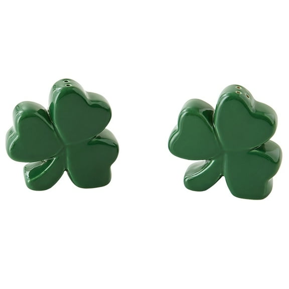 St Patrick's Day Shamrock Salt and Pepper Shakers