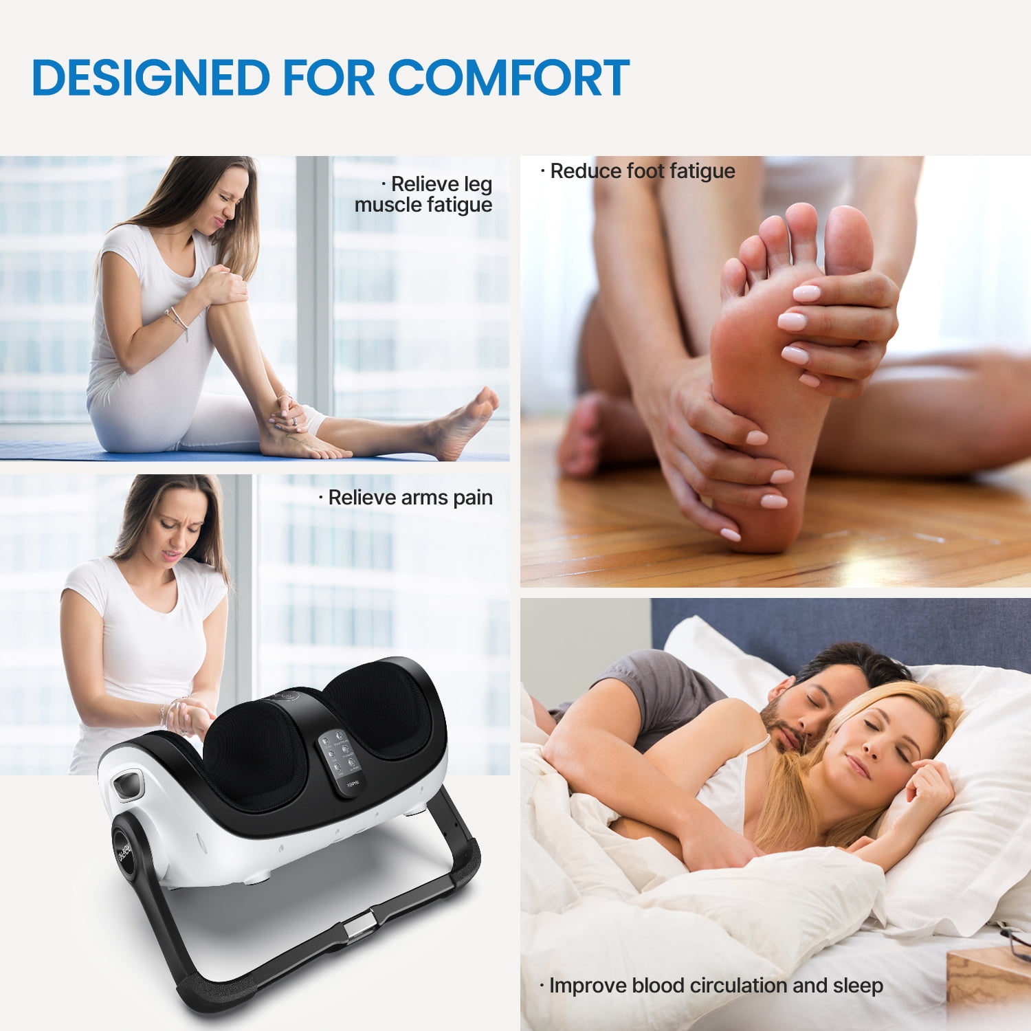 Cloud Massage Shiatsu Foot Massager for Circulation and Pain