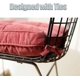 thumbnail image 2 of Nvzi Soft Patio Outdoor Corduroy Chair Pad with Ties Home Decor Indoor Dining Chairs Cushion 18"×18"×3.6" Pink 1Pc, 2 of 4
