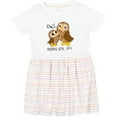 thumbnail image 3 of Inktastic Owl Always Love You Cute Owl Family Girls Toddler Dress, 3 of 5