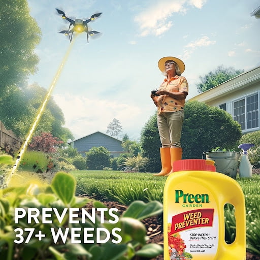 Preen Garden Weed Preventer - 16 lb. Pail - Covers 2,560 Sq. ft.