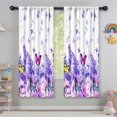thumbnail image 5 of Blackout Kids Curtains,White Purple Butterfly Flower Pattern Childrens Insulated Curtains Set Of 2,Bedroom Essentials,Toddler Room Decor 42"x63", 5 of 5