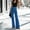Blue, variant on Frostluinai Tie Flare Jeans for Women Elastic Waist Bootcut Denim Pants Classic Casual Business Work Jean Pants Loose Fit Jeans with Pocket