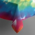 thumbnail image 4 of Rainbow Tie Dye Mandala Flower Pattern Rectangle Tablecloth 60"x102",Waterproof Polyester Rectangle Table Cloth, Wipeable Spillproof Polyester Tablecloth for Dining, Camping, Indoor and Outdoor, 4 of 6