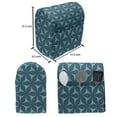 thumbnail image 4 of Abstract Geometry Stand Mixer Cover, Repetitive Modern Style Geometric Ornaments Illustration Print, Kitchen Appliance Organizer Bag Cover with Pockets, 5 Quarts, Petrol Blue and Aqua, by Ambesonne, 4 of 4