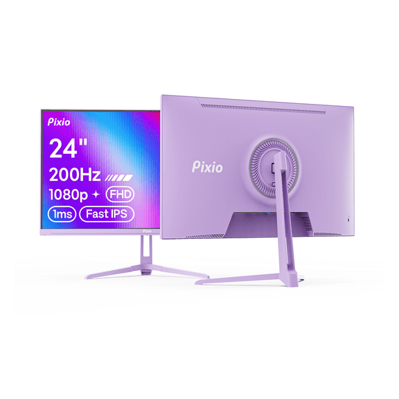 Restored Pixio PX248 Wave 24" Fast IPS FHD 1920 x 1080 200Hz Refresh Rate 1ms GTG Response Time Adaptive Sync Gaming Monitor