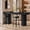 Black, variant on Finmind 71" Extra Long Bar Table, Modern Farmhouse Counter Height Dining Table, Brown