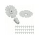 thumbnail image 2 of 30 Set Hummingbird Feeders Replacement Flowers, Greener Hummingbird Feeder Replacement Parts With Stable Structure Durable Materia For Outdoors (2#), 2 of 4