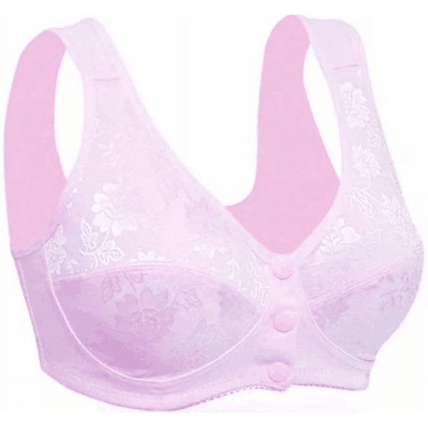 Sujetador con hebilla delantera para mujer, ropa interior de algodón puro, estilo chaleco, ropa interior de mediana edad y anciana, ropa interior para madres