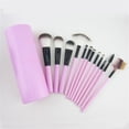 thumbnail image 5 of 12 Piece Makeup Brush Set Eyeshadow Eyelashes Highlighter Round Barrel Foundation Brush, 5 of 5