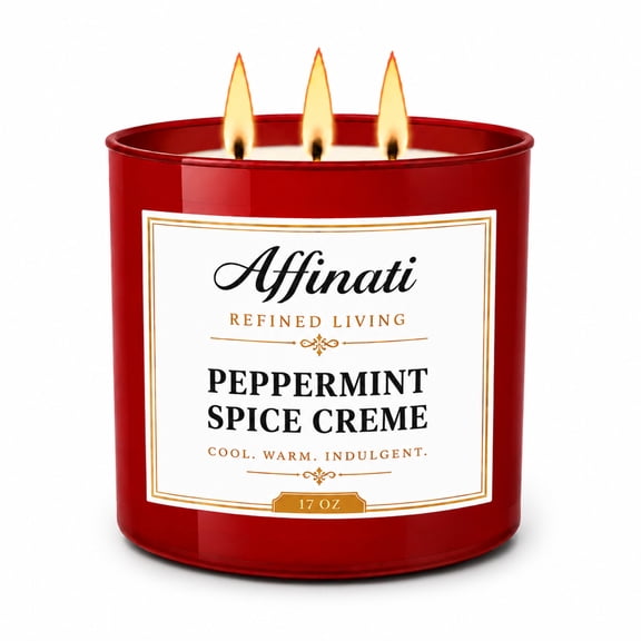 Peppermint Spice Creme 3-Wick Candle