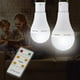 thumbnail image 2 of Lámpara solar led, bombillas superbrillantes de 9w con control remoto, luz solar de camping/emergencia para acampar y senderismo, 2 unidades Afortunado Sencillez, 2 of 3