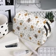 thumbnail image 7 of Sikiie Bees And Flowers Print Flip Double-layer Pencil Case, All-purpose Stationery Bag for Study and Office, Zipper Design, Unisex, 7 of 7