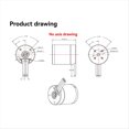 thumbnail image 4 of Motor 3542 A Prueba de Agua, 290 KV, 360 W, Potencia IP58, 3-12 S, para Propulsor Submarino de de Surf, Hydro Efoil, 4 of 5