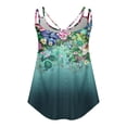 thumbnail image 4 of Lindreshi Tank Tops for Women 2024 Loose Fit 2024 Women's Spring and Summer New Tank Eyelet Embroidery Scoop Neck Fashion Print Casual Fashion Top, 4 of 6