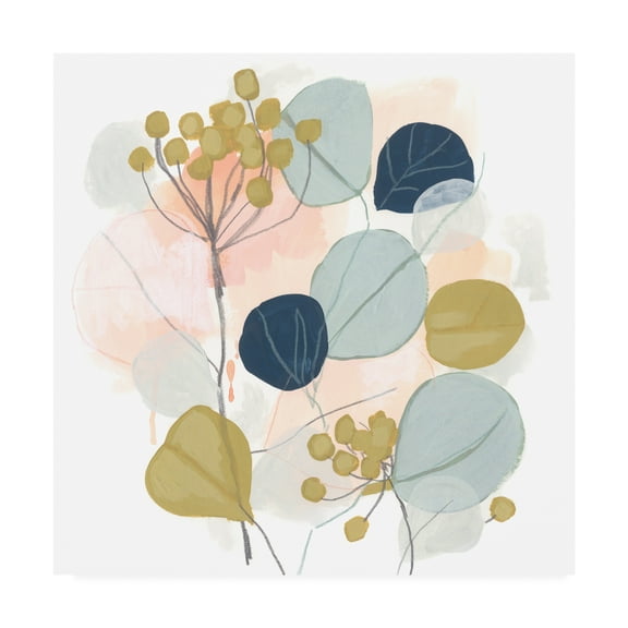 Trademark Fine Art 'Floral Mazurka I' Canvas Art by June Erica Vess