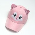 thumbnail image 2 of WUXIAN Baby Sun Hats Cartoon Baseball Hat Caps Toddler Sun Hat Waterproof Quick-Dry Boys Girls Sun Caps,Pink,One Size, 2 of 5