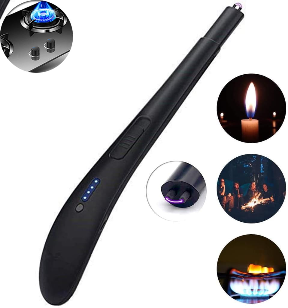Stick lighter, curved lighter, candle lighter, USB rechargeable lighter, windproof flameless