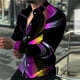 thumbnail image 1 of Camisas sociales de lujo para hombres, camisas con botones de solapa, blusas casuales con estampado a cuadros, blusas de manga larga, blusas tipo cárdigan para fiesta de graduación para hombres 2024, 1 of 6