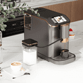thumbnail image 1 of Fully Automatic Espresso Machine with Grinder & Milk Frother, 15-Level Adjustable Coffee Maker, 1 of 9