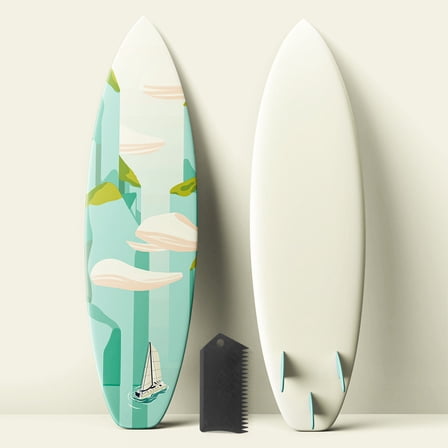 CRAFTHROU 1Pack Surfboard Wax Comb Plastic Wax Removal for Surfing Activities