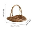 thumbnail image 2 of TIELUTT Rotin avec Poignée Jardin pour Rassembler Légumes Pot de Fleurs Portable Supports de Pot de Fleurs pour Mur Intérieur Support de Pot de Fleurs pour Intérieur comme Forme Moderne Support de Pot de Fleurs, 2 of 4