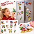 thumbnail image 5 of Kids Diamond Painting Fridge Magnets, Children DIY Diamond Art Kits with Soft Magnetic Backing, Assorted Themes, for Kids Crafts, 4 Pack (2.36 Inch), 5 of 9