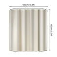 thumbnail image 4 of 1 Pack Beige 180x180cm Polyester Imperméable Rideau de Douche Couleur Unie Salle de Bain Rideau de Douche Tissu de Séparation de Douche Rideau de Douche, 4 of 8