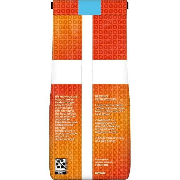 Dunkin’ French Vanilla Artificially Flavored Coffee, Ground Coffee - 12 ounces - Pack of 2