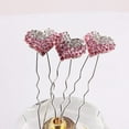 thumbnail image 3 of Rongfmy 50pcs 12mm Heart Resin Rhinestone Flatback Buttons Double Drill Light Light Pink, 3 of 9