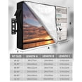 thumbnail image 7 of Outdoor TV Cover 70 to 75 Inch Weatherproof, Funny Farmhouse Life Quotes Waterproof TV Screen Protector for Outside Decor with Zipper and Pocket 68"L x 42"H , Rustic Grey Wood Texture, 7 of 7