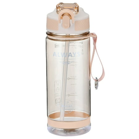

UDIYO Straw Cup 800ml Straw Cup Fadeless Practical PC Eco-friendly Fashion Water Bottle for School