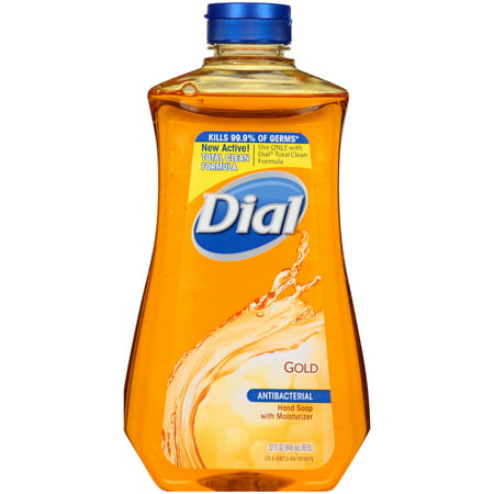 Dial Antibacterial Liquid Hand Soap Refill, Gold, 32