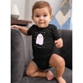 thumbnail image 2 of Spooky Night. Cute Happy Ghost Bodysuit Infant -Image by Shutterstock,  6 Months, 2 of 4