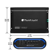 Planet Audio MB2000.1D 1-CH Monoblock 2000W Peak Class-D MOSFET Car Amplifier
