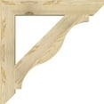 thumbnail image 3 of Ekena Millwork 4"W x 28"D x 28"H Funston Slat Rough Sawn Bracket, Douglas Fir, 3 of 4